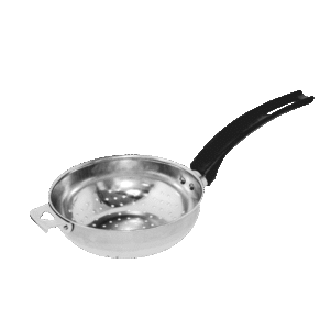 Stainless Steel Strainer – Ø 16 cm, Heat-Resistant, Hanging Handle