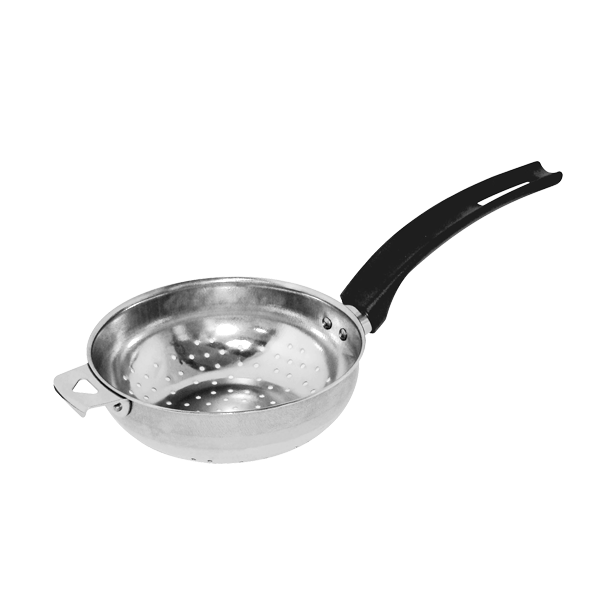 Stainless Steel Strainer – Ø 16 cm, Heat-Resistant, Hanging Handle