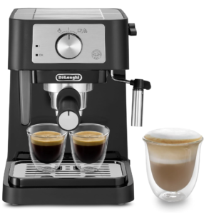 Kitchaie Stilosa EC260.BK, Traditional barista Pump Espresso Coffee Machine, Black